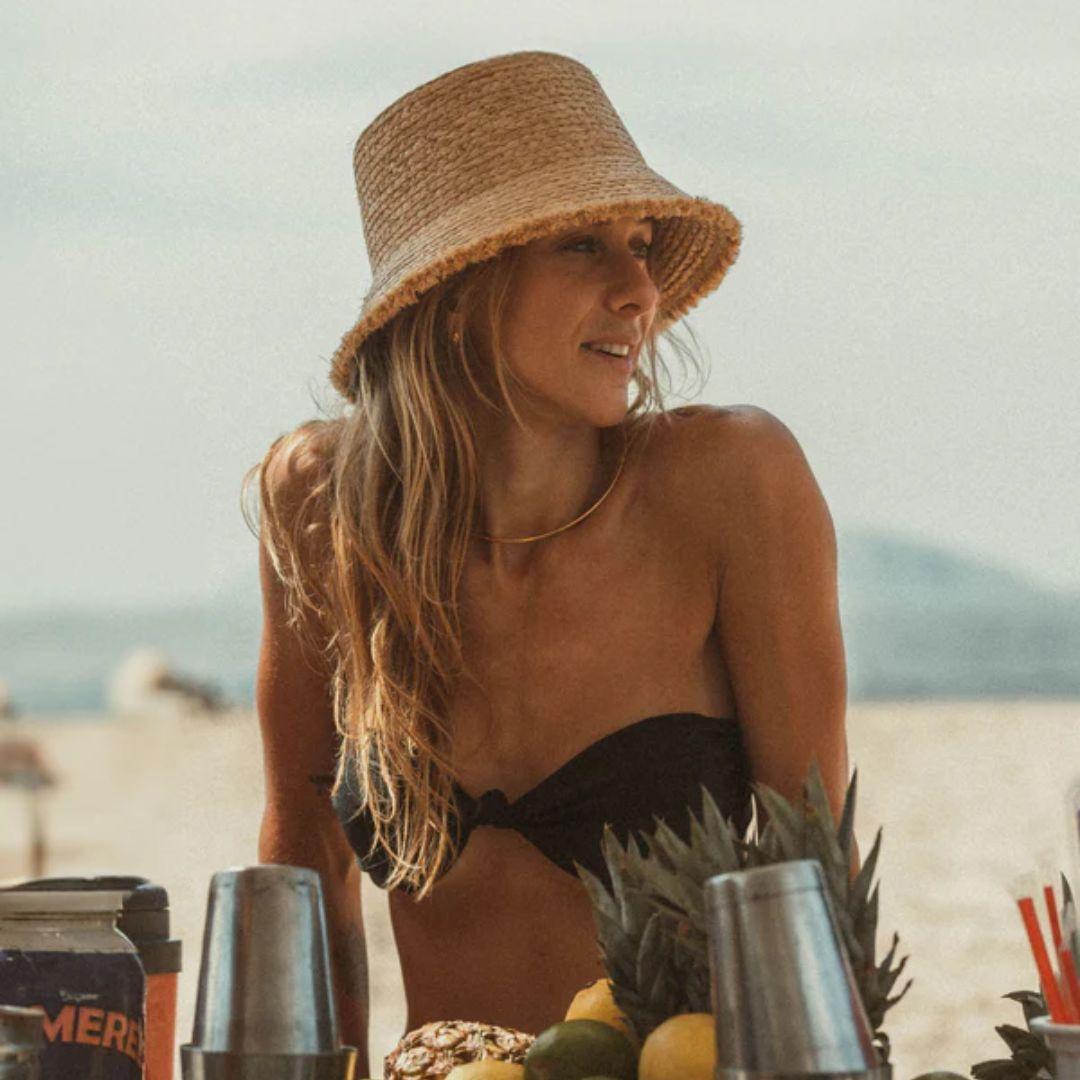 Hemlock Lenny Straw Bucket Hat